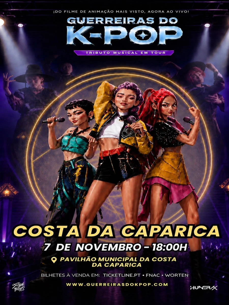 Cartaz Costa da Caparica - Guerreiras do K-Pop